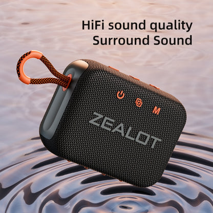 Zealot S75 Portable Outdoor IPX6 Waterproof Bluetooth Speaker(Grey) - Waterproof Speaker by ZEALOT | Online Shopping UK | buy2fix