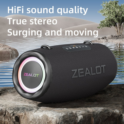 Zealot S87 80W Portable Outdoor Bluetooth Speaker with RGB Light(Blue) - Waterproof Speaker by ZEALOT | Online Shopping UK | buy2fix