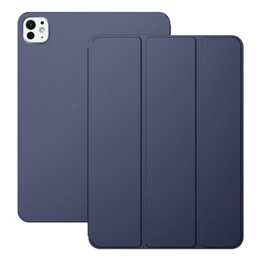 For iPad Pro 13 2024 Ultra-thin Double-sided Clip Magnetic Smart Tablet Case(Dark Blue) - iPad Pro 13 2024 Cases by buy2fix | Online Shopping UK | buy2fix