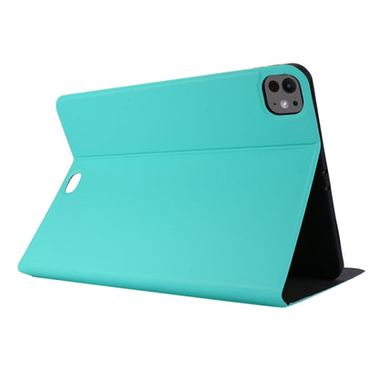 For iPad Pro 11 2024 Stretch Voltage Plain Leather Smart Tablet Case(Green) - iPad Pro 11 2024 Cases by buy2fix | Online Shopping UK | buy2fix