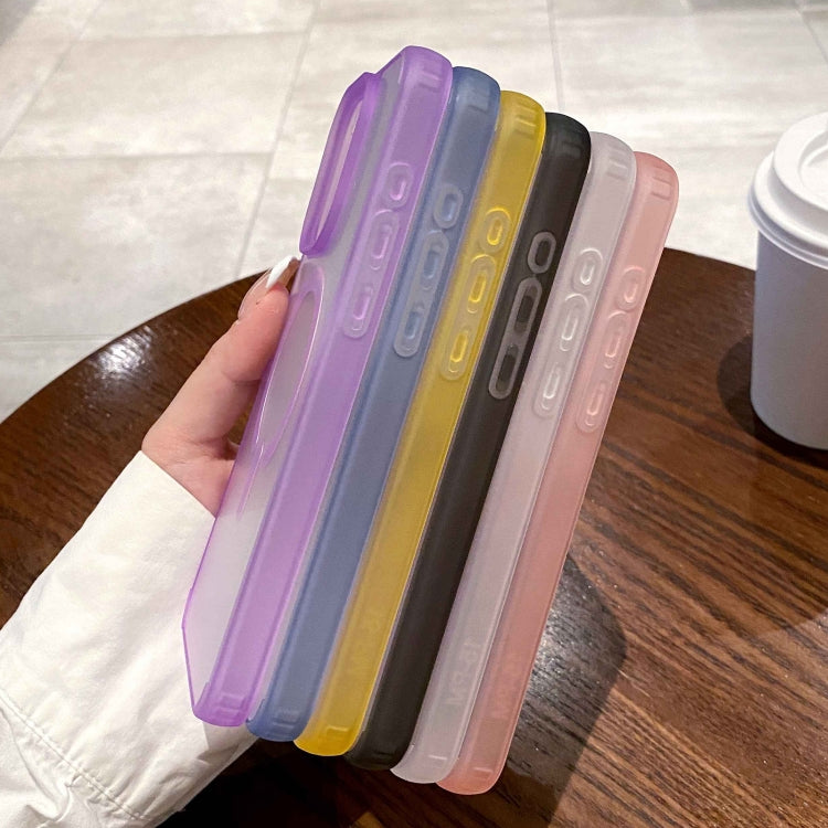 For iPhone 11 Dual-Side Frosted MagSafe Clear Phone Case(Purple) - iPhone 11 Cases by buy2fix | Online Shopping UK | buy2fix