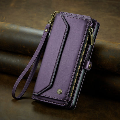 For Samsung Galaxy A54 5G CaseMe C36 Card Slots Zipper Wallet RFID Anti-theft Leather Phone Case(Purple) - Galaxy Phone Cases by CaseMe | Online Shopping UK | buy2fix