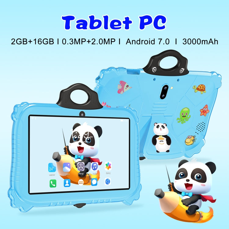 C79 Panda 7 inch WiFi Kids Tablet PC, 2GB+16GB, Android 7.0 MT6735 Octa Core CPU(Blue) -  by buy2fix | Online Shopping UK | buy2fix