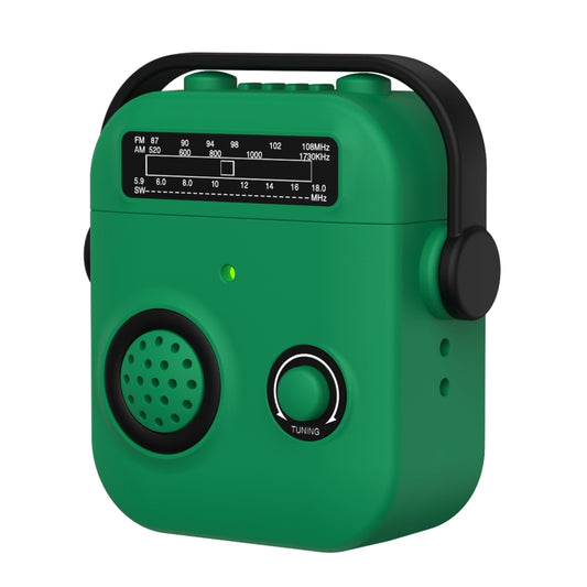 For AirPods 2 / 1 Radio Style Wireless Bluetooth Earphones Shockproof Protective Case(Green) - For AirPods 1/2 by buy2fix | Online Shopping UK | buy2fix