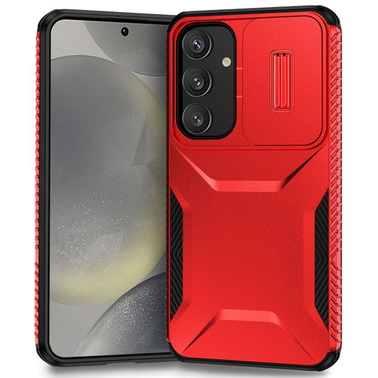 For Samsung Galaxy S25 5G / S24 5G Sliding Camshield Phone Case(Red) - Galaxy S24 5G Cases by buy2fix | Online Shopping UK | buy2fix