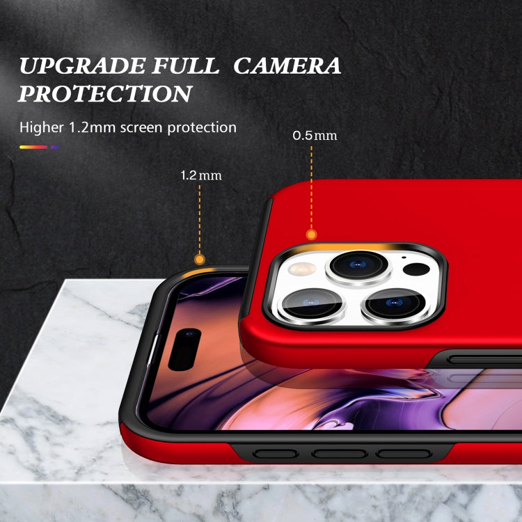 For iPhone 16 Magnetic Ring Holder Phone Case(Red) - iPhone 16 Cases by buy2fix | Online Shopping UK | buy2fix