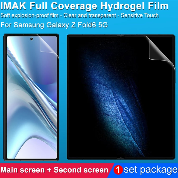 For Samsung Galaxy Z Fold6 1 Sets imak  Curved Full Screen Hydrogel Film (Outer Screen + Inner Screen) - Galaxy Z Fold6 5G Tempered Glass by imak | Online Shopping UK | buy2fix