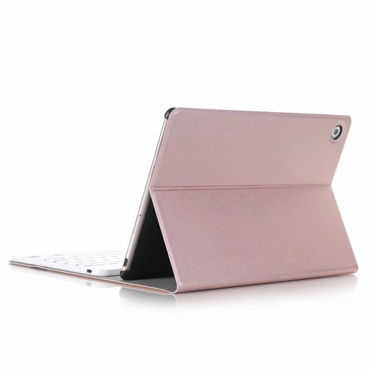 For Huawei MatePad T8 Ultra-thin Detachable Bluetooth Keyboard Leather Tablet Case with Stand & Sleep Function & Backlight(Rose Gold) - Huawei Keyboard by buy2fix | Online Shopping UK | buy2fix