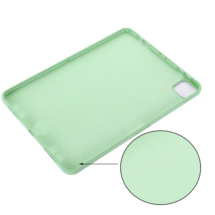 For iPad Pro 13 2024 Pure Color Liquid Silicone Shockproof Tablet Case(Green) - iPad Pro 13 2024 Cases by buy2fix | Online Shopping UK | buy2fix