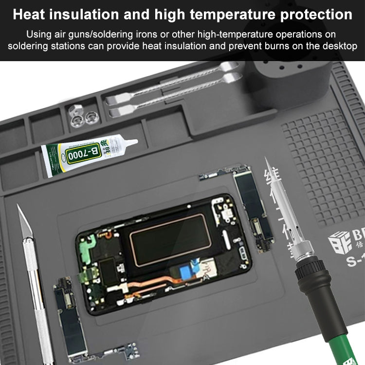 BEST S-190 High-temperature Resistant Silicone Pad Workbench Pad(Green) - Working Mat by BEST | Online Shopping UK | buy2fix