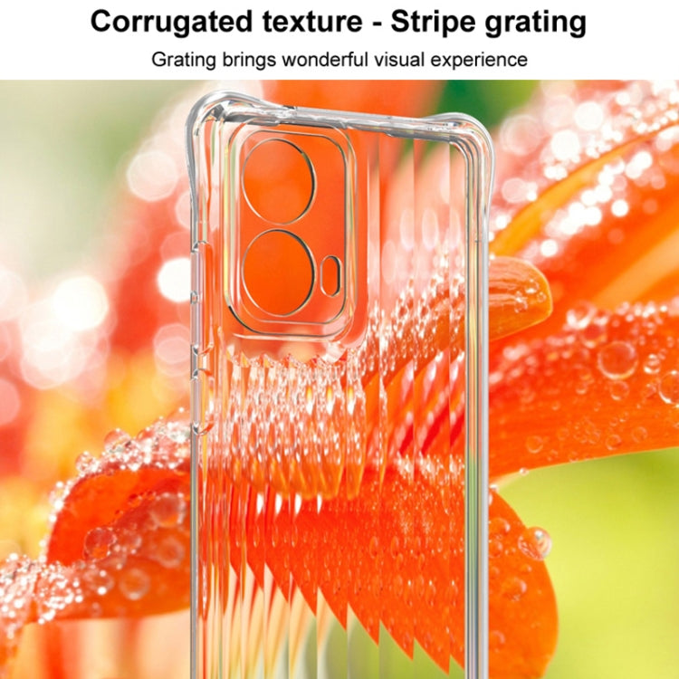 For Motorola Moto G85 5G IMAK Corrugated Texture Airbag TPU Phone Case(Transparent) - Motorola Cases by imak | Online Shopping UK | buy2fix