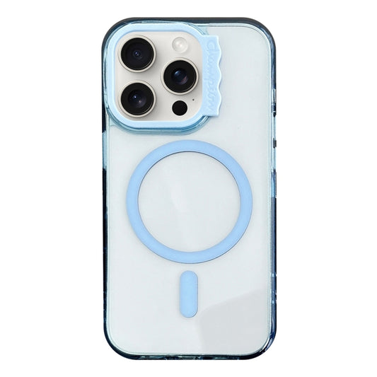 For iPhone 13 Pro MagSafe Colorful Wavy Circle PC Hybrid TPU Phone Case(Blue) - iPhone 13 Pro Cases by buy2fix | Online Shopping UK | buy2fix