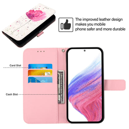 For Blackview A52 3D Painting Horizontal Flip Leather Phone Case(Flower) - More Brand by buy2fix | Online Shopping UK | buy2fix