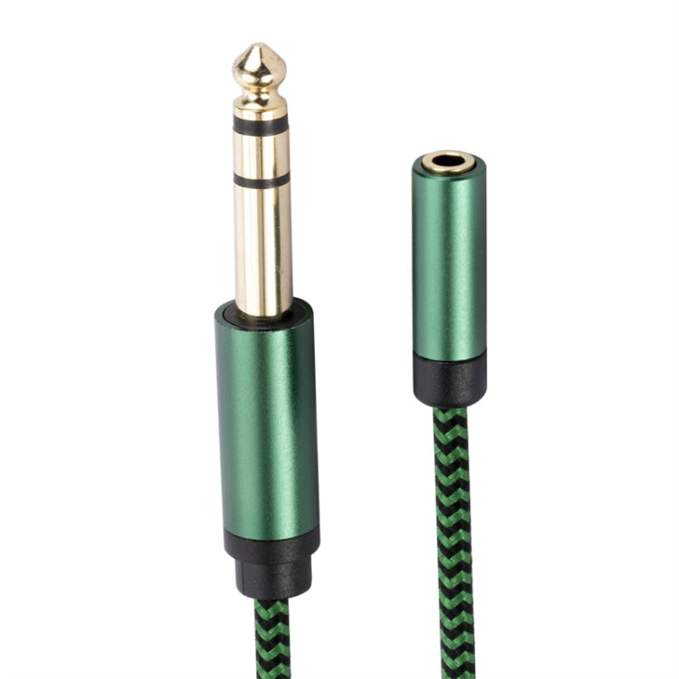 6.35mm Male to 3.5mm Female Audio Adapter Cable, Length:3m(Green) - Aux Cable by buy2fix | Online Shopping UK | buy2fix