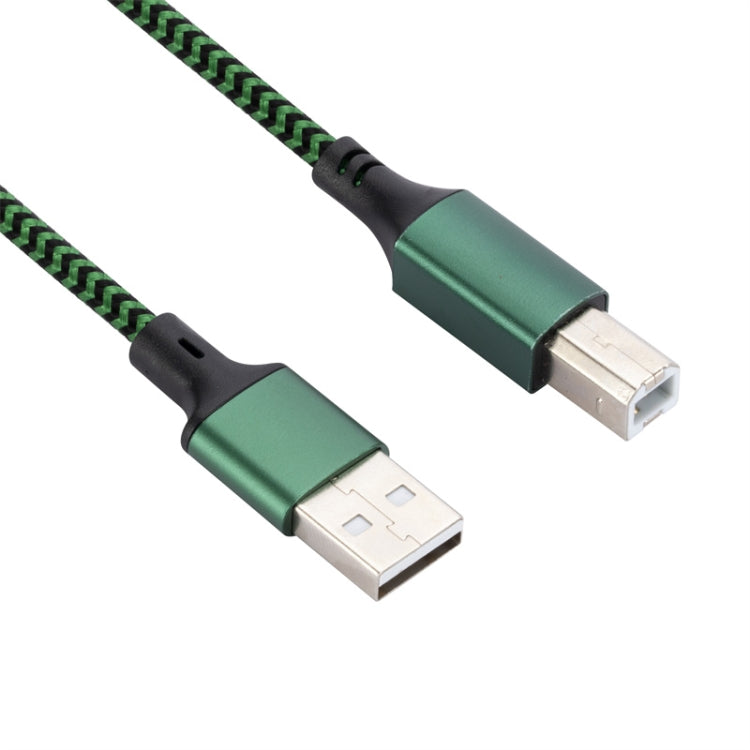 USB 2.0 to Square Port A/B Printer Adapter Cable, Length:1m(Green) - USB Cable by buy2fix | Online Shopping UK | buy2fix