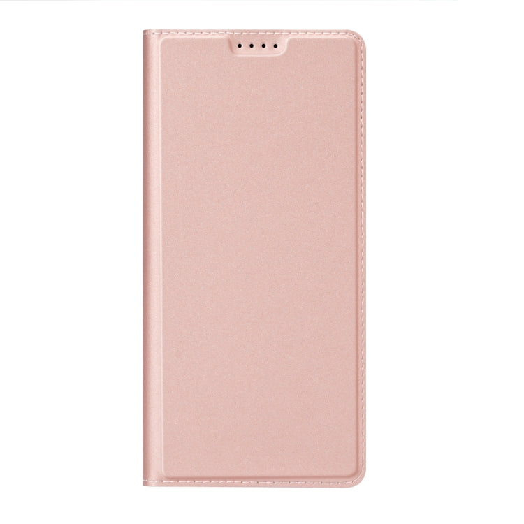 For Samsung Galaxy S25 5G DUX DUCIS Skin Pro Series Flip Leather Phone Case(Pink) - Galaxy S25 5G Cases by DUX DUCIS | Online Shopping UK | buy2fix