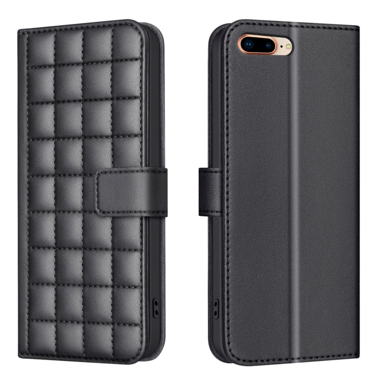 For iPhone SE 2024 Square Texture Leather Phone Case(Black) - More iPhone Cases by buy2fix | Online Shopping UK | buy2fix