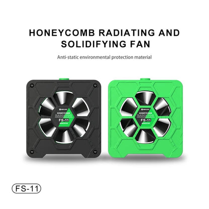 Mijing FS-11 Cooling + UV Curing + Smoke Extraction Honeycomb Radiating Fan(Green) - Others by MIJING | Online Shopping UK | buy2fix