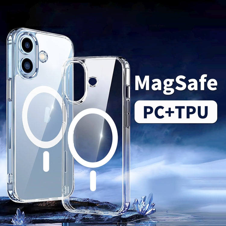 For iPhone 14 ViLi MAG-C Series MagSafe Magnetic PC + TPU Phone Case(Transparent) - iPhone 14 Cases by ViLi | Online Shopping UK | buy2fix