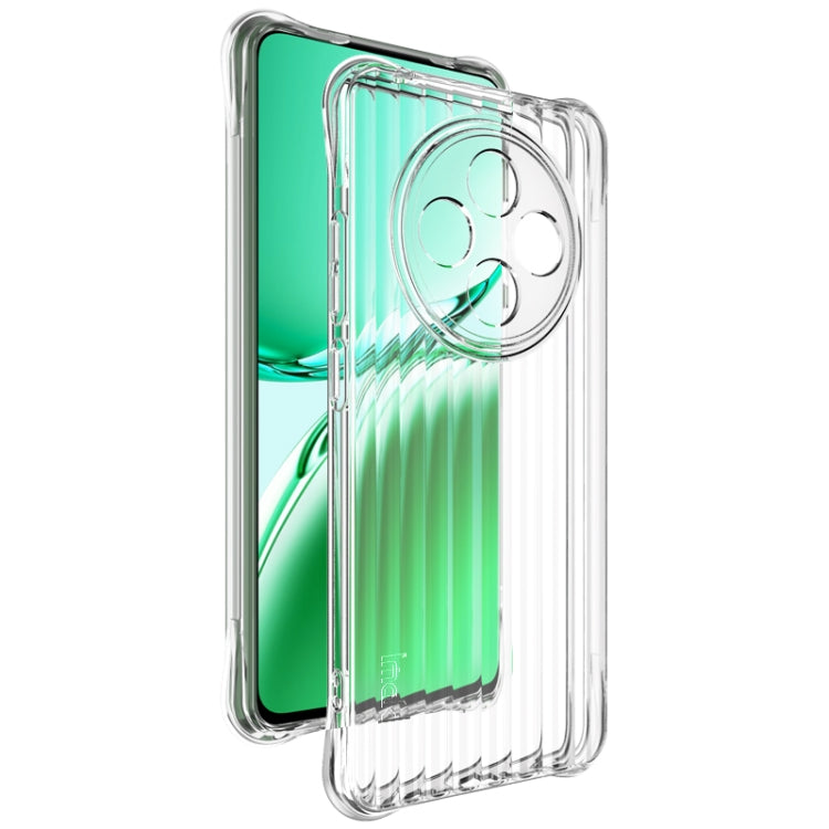 For OPPO Reno12 F 5G IMAK Corrugated Texture Airbag TPU Phone Case(Transparent) - OPPO Cases by imak | Online Shopping UK | buy2fix