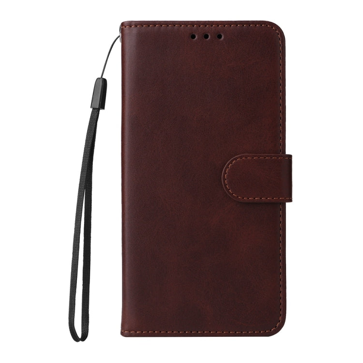 For Redmi K70 Ultra Classic Calf Texture Flip Leather Phone Case(Brown) - Xiaomi Cases by buy2fix | Online Shopping UK | buy2fix