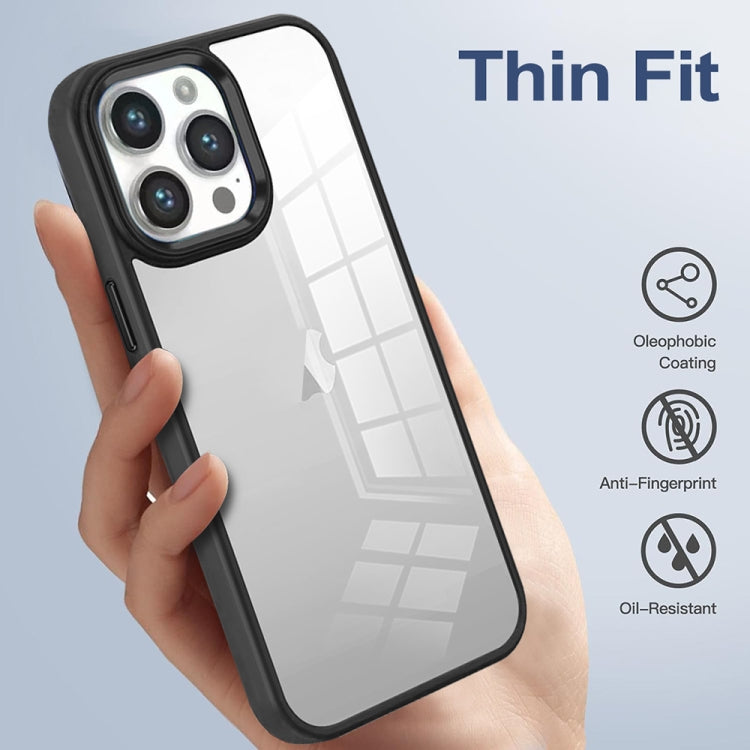 For iPhone 15 Colorful Armor Transparent Phone Case(Grey) - iPhone 15 Cases by buy2fix | Online Shopping UK | buy2fix