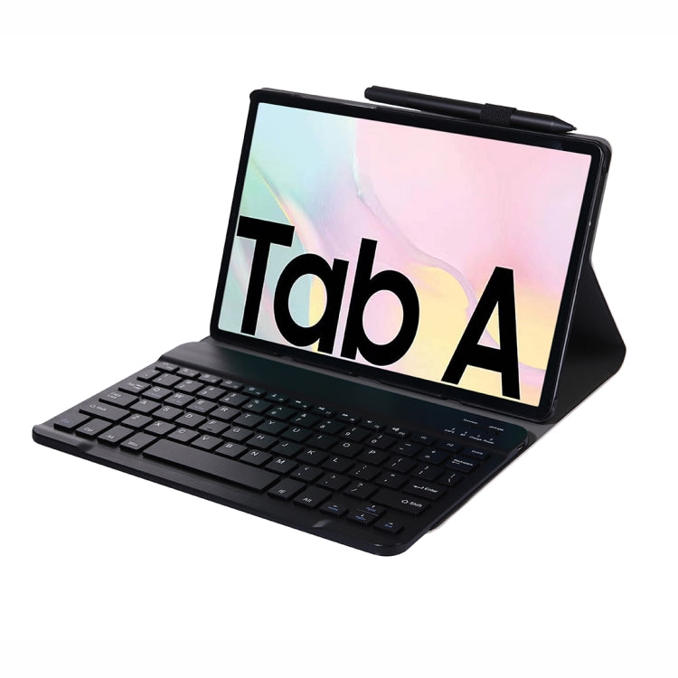 A500 For Samsung Galaxy Tab A7 T500/T505 10.4 inch 2020 Detachable Bluetooth Keyboard Ultrathin Horizontal Flip Leather Tablet Case with Holder & Elastic Band(Black) - Samsung Keyboard by buy2fix | Online Shopping UK | buy2fix
