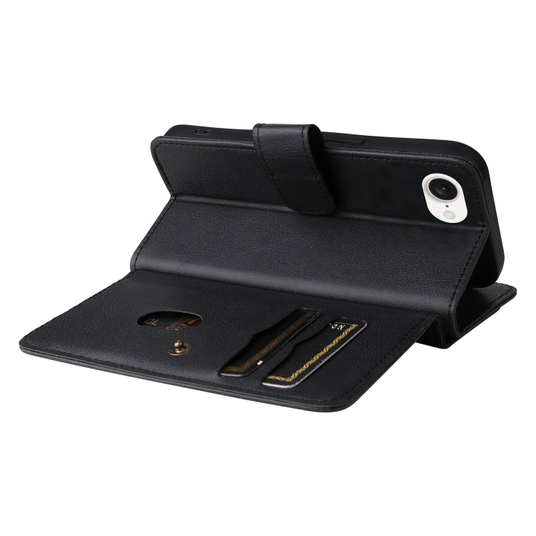 For iPhone SE 2024 Multi-Function Wallet 10 Card Slots Leather Phone Case(Black) - More iPhone Cases by buy2fix | Online Shopping UK | buy2fix