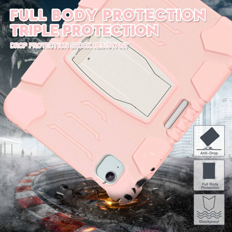 For iPad Air 11 2024 3-Layer Silicone Hybrid PC Tablet Case(Cherry Blossoms Pink) - iPad Air 11 2024 Cases by buy2fix | Online Shopping UK | buy2fix