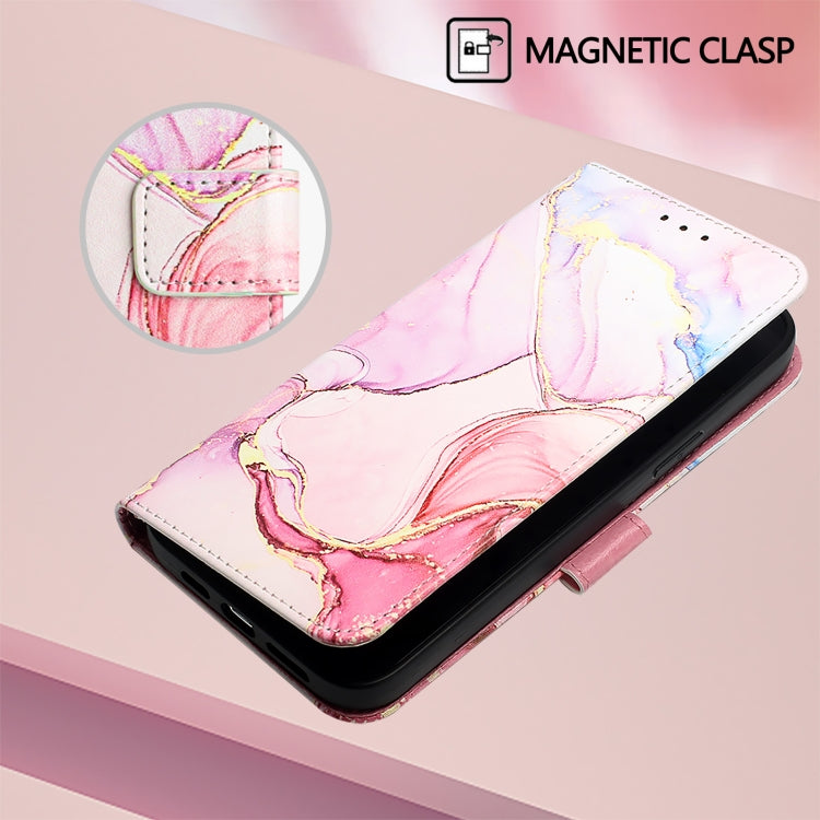 For Redmi K70 Ultra 5G Global PT003 Marble Pattern Flip Leather Phone Case(Rose Gold) - Xiaomi Cases by buy2fix | Online Shopping UK | buy2fix