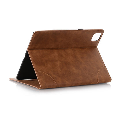 Retro Book Style Leather Tablet Case For iPad Pro 11 2024(Brown) - iPad Pro 11 2024 Cases by buy2fix | Online Shopping UK | buy2fix