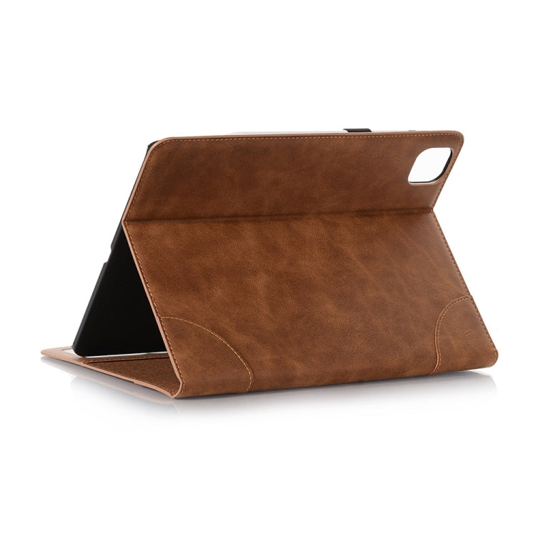 Retro Book Style Leather Tablet Case For iPad Pro 13 2024(Brown) - iPad Pro 13 2024 Cases by buy2fix | Online Shopping UK | buy2fix