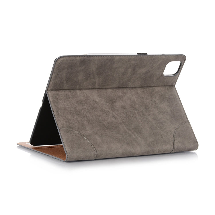 Retro Book Style Leather Tablet Case For iPad Pro 13 2024(Grey) - iPad Pro 13 2024 Cases by buy2fix | Online Shopping UK | buy2fix