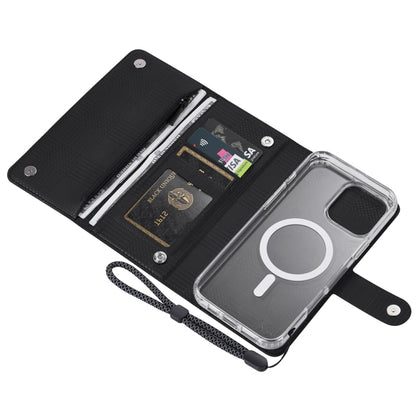 For Samsung Galaxy S24 5G ViLi GHB-C Series RFID MagSafe Magnetic Flip Leather Phone Case(Black) - Galaxy S24 5G Cases by ViLi | Online Shopping UK | buy2fix