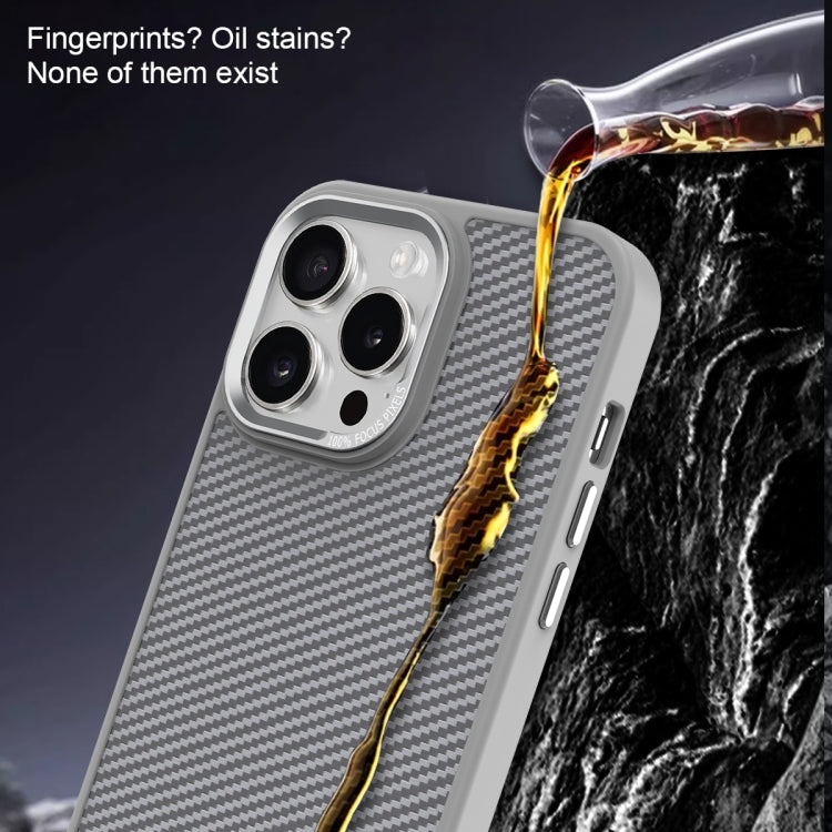 For iPhone 13 Pro Max Carbon Fiber Texture MagSafe Magnetic Shockproof Phone Case(Blue) - iPhone 13 Pro Max Cases by buy2fix | Online Shopping UK | buy2fix