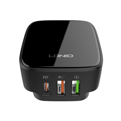 LDNIO Q334 32W Type-C + Dual USB Port Charger with 1m USB-C / Type-C Data Cable, Plug Type:US Plug(Black) - USB Charger by LDNIO | Online Shopping UK | buy2fix