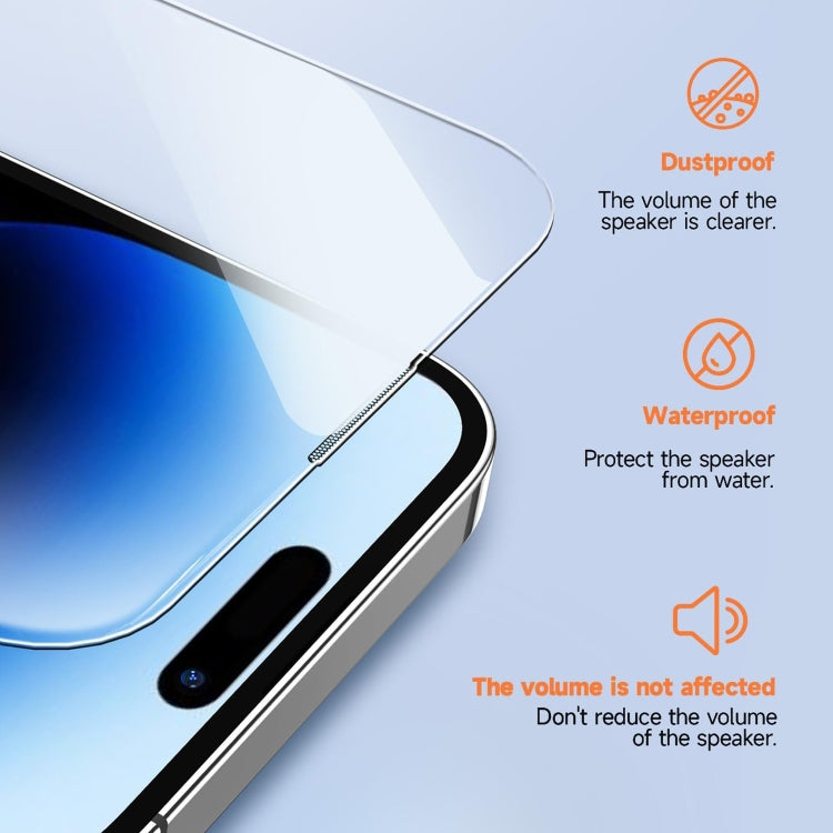 For iPhone 16 Pro LK Easy Install HD Tempered Glass Film(Black) - iPhone 16 Pro Tempered Glass by buy2fix | Online Shopping UK | buy2fix