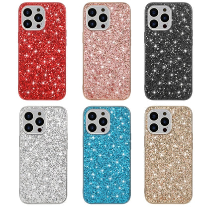 For iPhone 16 Pro Max Glitter Powder Shockproof TPU Phone Case(Silver) - iPhone 16 Pro Max Cases by buy2fix | Online Shopping UK | buy2fix