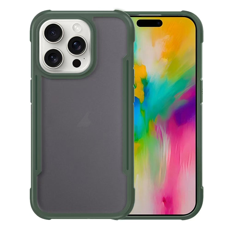 For iPhone 16 Pro Max Skin Feel Frosted PC Hybrid TPU Phone Case(Green) - iPhone 16 Pro Max Cases by buy2fix | Online Shopping UK | buy2fix