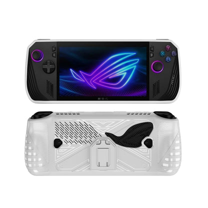 For ASUS ROG Ally X Game Console TPU Protective Case with Stand(White) - Accessories by buy2fix | Online Shopping UK | buy2fix