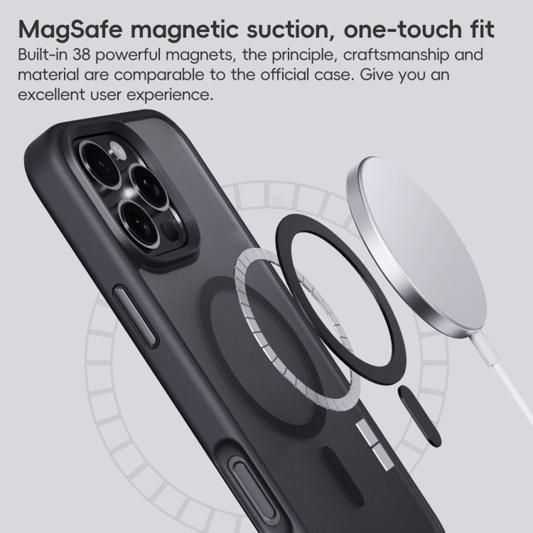 For iPhone 16 Frosted MagSafe Magnetic Phone Case(White) - iPhone 16 Cases by buy2fix | Online Shopping UK | buy2fix