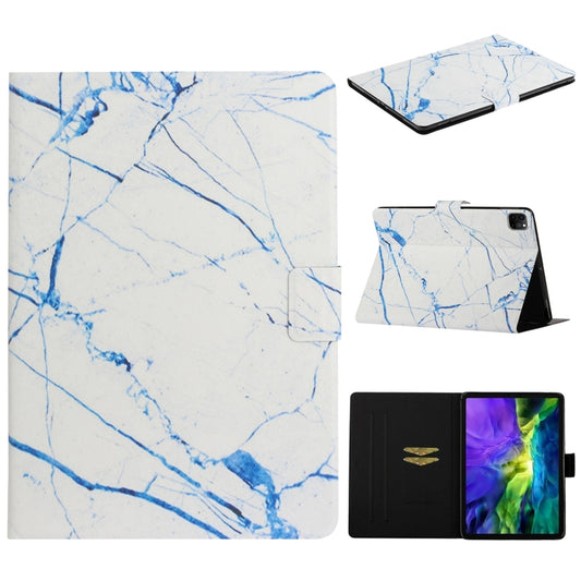 For iPad Pro 11 2024 Colored Drawing Pattern Flip Leather Smart Tablet Case(White Marble) - iPad Pro 11 2024 Cases by buy2fix | Online Shopping UK | buy2fix