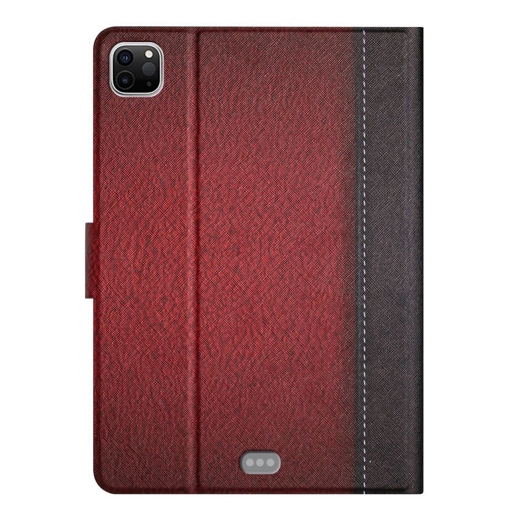 For iPad Pro 11 2024 Stitching Solid Color Flip Leather Smart Tablet Case(Red) - iPad Pro 11 2024 Cases by buy2fix | Online Shopping UK | buy2fix