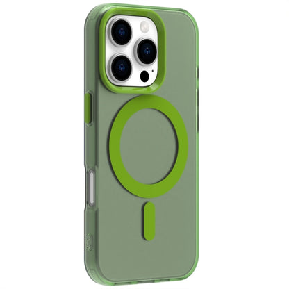 For iPhone 16 Pro Candy Magsafe PC Hybrid TPU Phone Case(Green) - iPhone 16 Pro Cases by buy2fix | Online Shopping UK | buy2fix