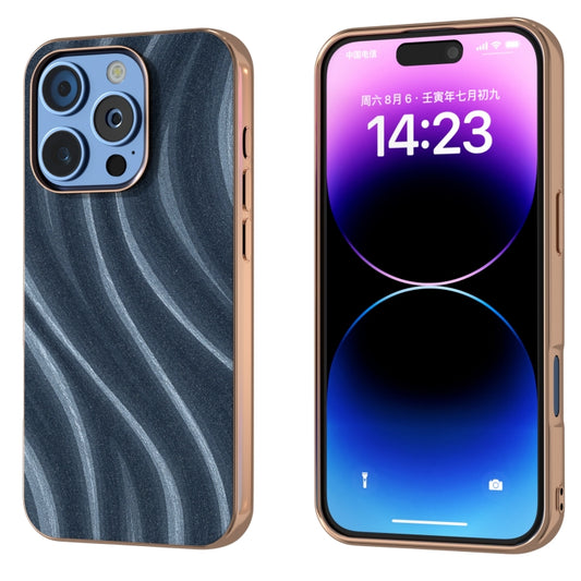 For iPhone 16 Pro Max Nano Electroplating Galactic Pattern Protective Phone Case(Blue) - iPhone 16 Pro Max Cases by buy2fix | Online Shopping UK | buy2fix