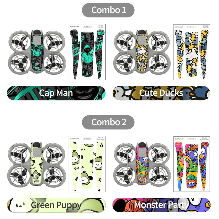 For DJI Neo 2pcs Combo Drone Body Protective Stickers(Desert Camo + Painting) - Stickers by Sunnylife | Online Shopping UK | buy2fix