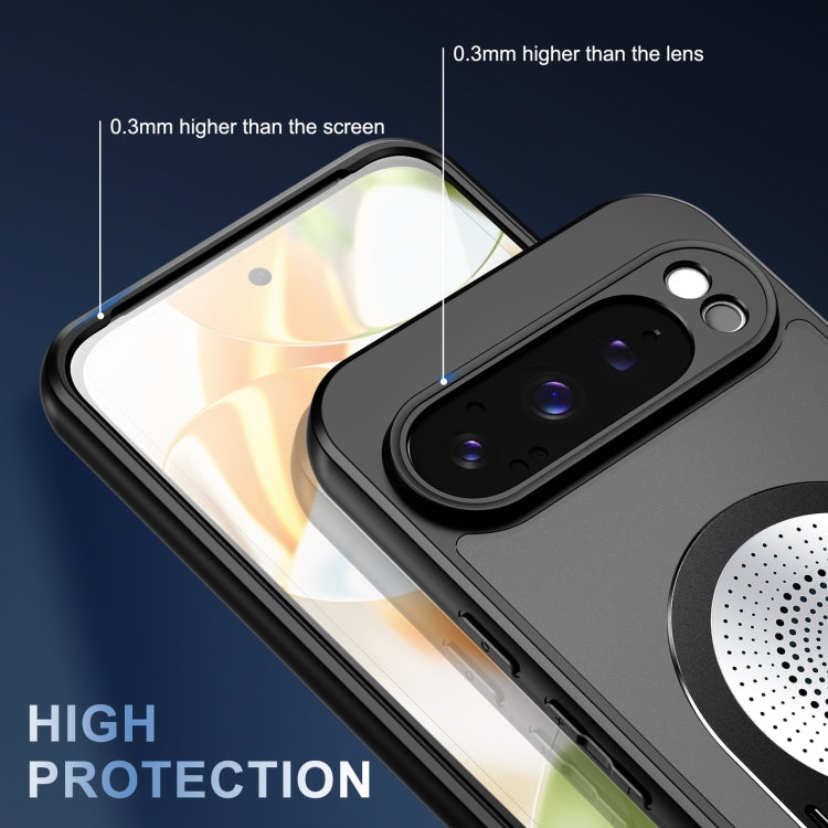 For Google Pixel 9 Pro XL Heat Dissipation Aromatherapy Holder Phone Case(Black) - Google Cases by buy2fix | Online Shopping UK | buy2fix