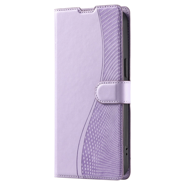 For iPhone 16 Pro Max Voltage Ultra-thin Dot Leather Phone Case(Purple) - iPhone 16 Pro Max Cases by buy2fix | Online Shopping UK | buy2fix