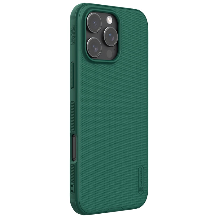 For iPhone 16 Pro Max NILLKIN Frosted Shield Pro PC + TPU Phone Case(Green) - iPhone 16 Pro Max Cases by NILLKIN | Online Shopping UK | buy2fix