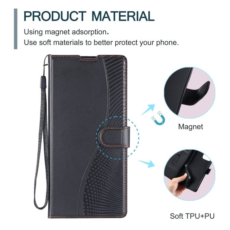 For Redmi K70 Voltage Ultra-thin Dot Leather Phone Case(Black) - K70 Cases by buy2fix | Online Shopping UK | buy2fix